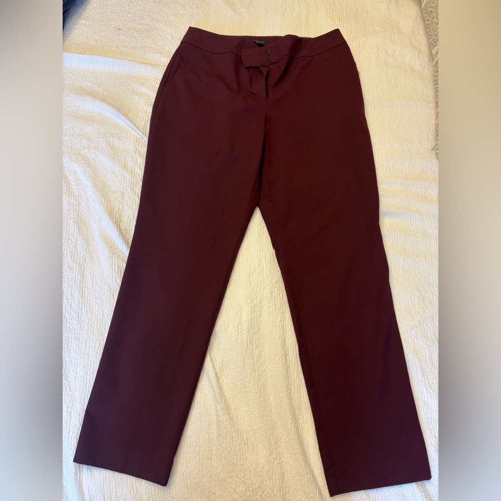 Ann Taylor Factory burgundy red Straight Leg Pants